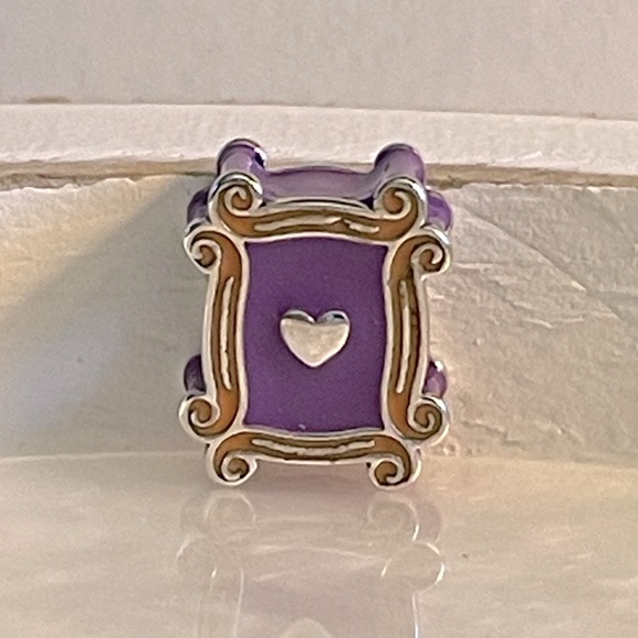 Bracelet Charm for Pandora Friends Yellow Picture Frame Purple Door Heart - Picture 1 of 9